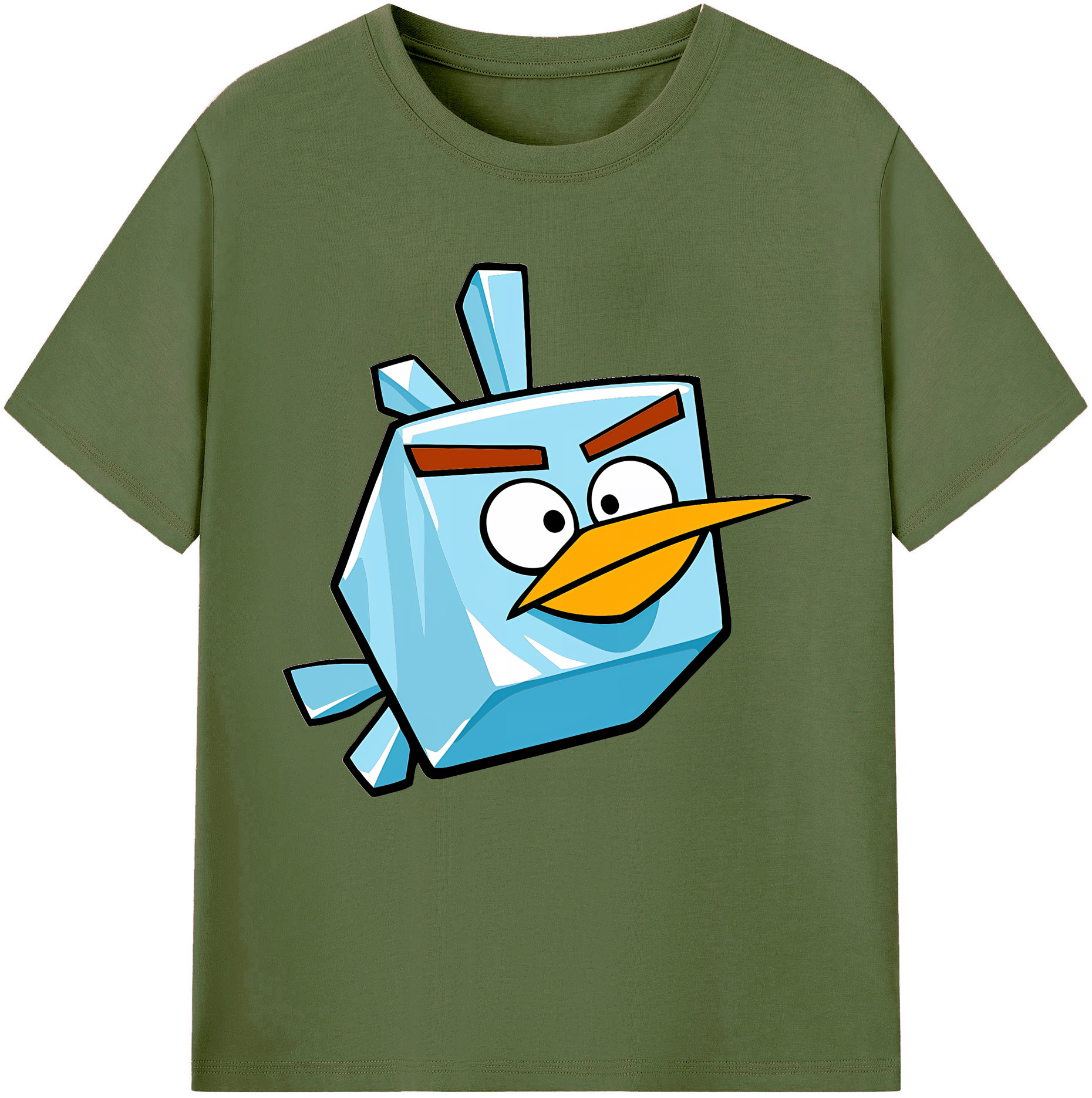 （画像用） Angry Birds アングリーバード 綿100％半袖Tシャツ（フロントプリント）